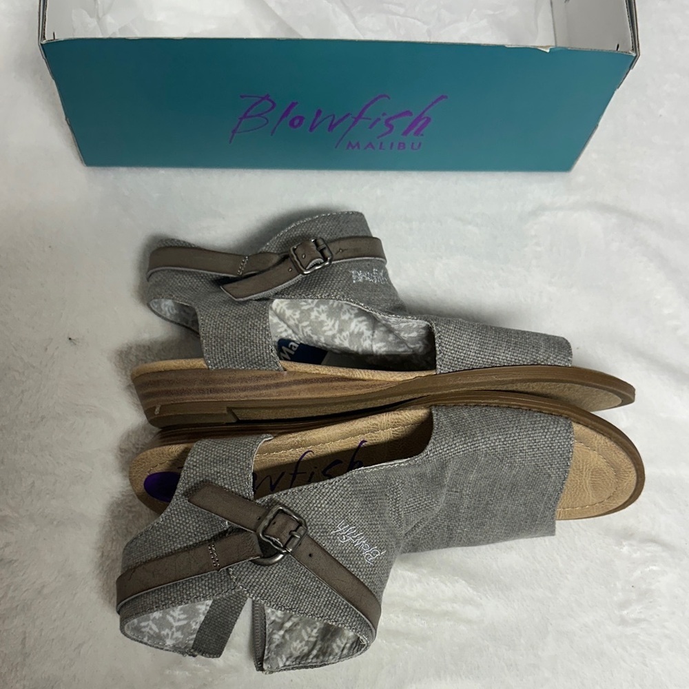 Blowfish Malibu Gray Slingback Women's Sandals